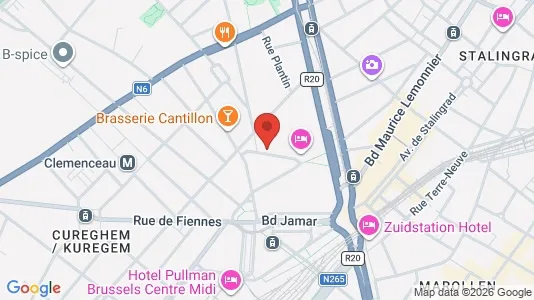 Apartments for rent i Brussels Anderlecht - kort over placeringen