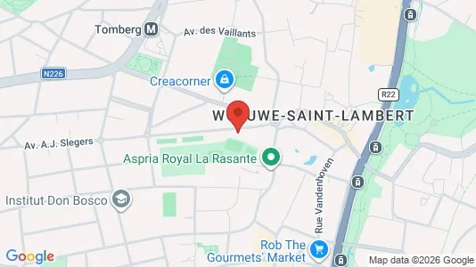 Apartments for rent i Brussels Sint-Lambrechts-Woluwe - kort over placeringen