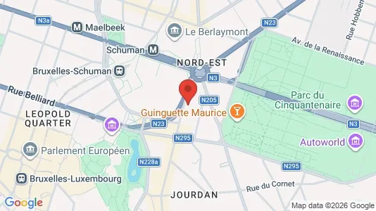 Apartments for rent i Brussels Etterbeek - kort over placeringen