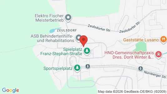 Apartments for rent i Gera - kort over placeringen