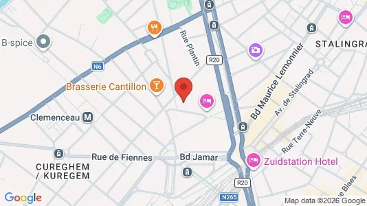 Apartments for rent i Brussels Anderlecht - kort over placeringen