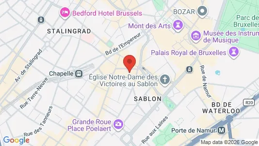 Apartments for rent i Stad Brussel - kort over placeringen