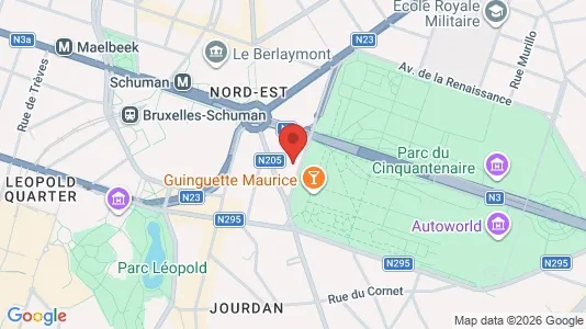 Apartments for rent i Brussels Etterbeek - kort over placeringen