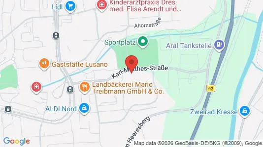 Apartments for rent i Gera - kort over placeringen