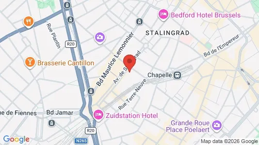 Apartments for rent i Stad Brussel - kort over placeringen