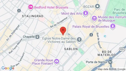 Apartments for rent i Stad Brussel - kort over placeringen