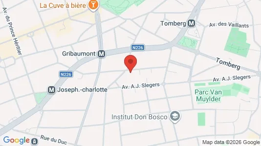 Apartments for rent i Brussels Sint-Lambrechts-Woluwe - kort over placeringen