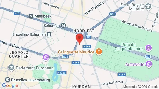 Apartments for rent i Brussels Etterbeek - kort over placeringen