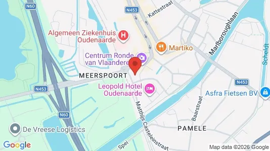 Apartments for rent i Oudenaarde - kort over placeringen