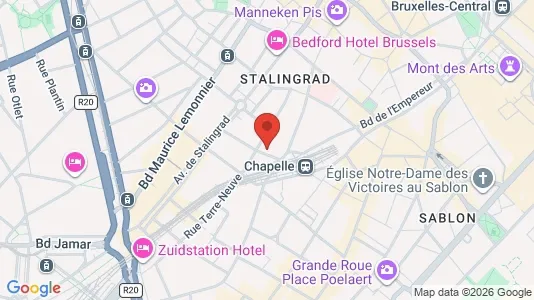 Apartments for rent i Stad Brussel - kort over placeringen