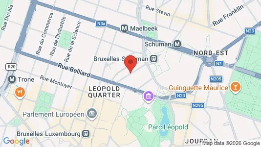 Apartments for rent i Brussels Etterbeek - kort over placeringen