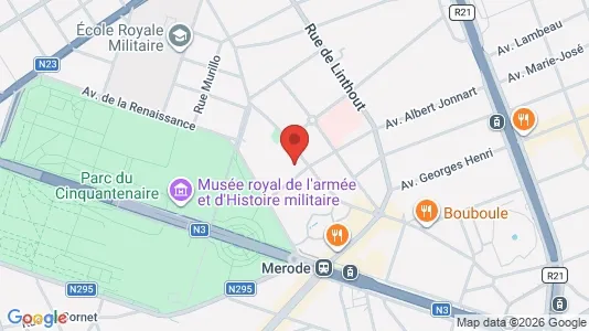 Apartments for rent i Brussels Etterbeek - kort over placeringen