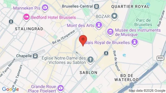 Apartments for rent i Stad Brussel - kort over placeringen