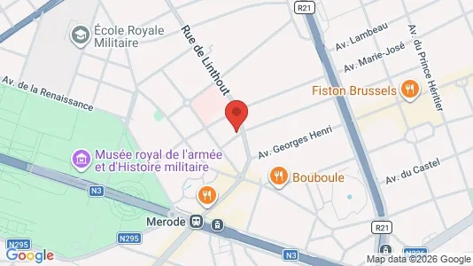 Apartments for rent i Brussels Etterbeek - kort over placeringen