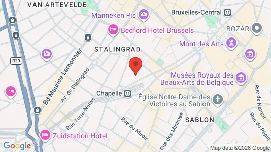 Apartments for rent i Stad Brussel - kort over placeringen