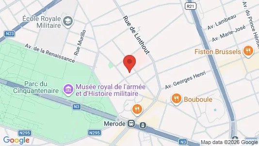 Apartments for rent i Brussels Etterbeek - kort over placeringen