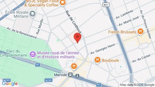 Apartments for rent i Brussels Etterbeek - kort over placeringen