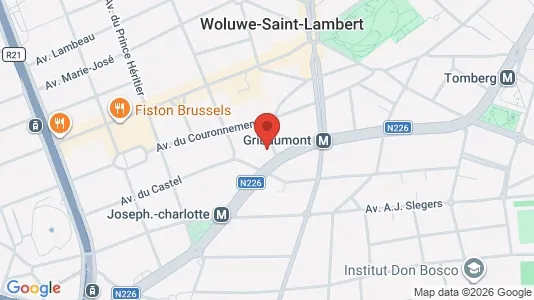 Apartments for rent i Brussels Sint-Lambrechts-Woluwe - kort over placeringen