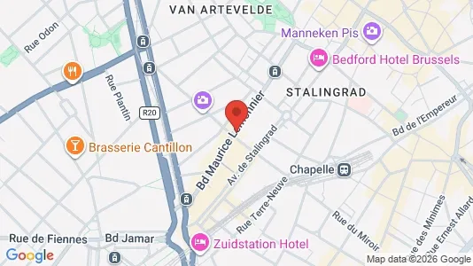 Apartments for rent i Stad Brussel - kort over placeringen