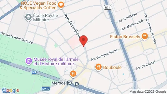 Apartments for rent i Brussels Etterbeek - kort over placeringen