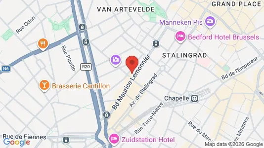 Apartments for rent i Stad Brussel - kort over placeringen