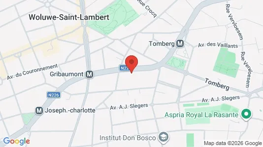 Apartments for rent i Brussels Sint-Lambrechts-Woluwe - kort over placeringen