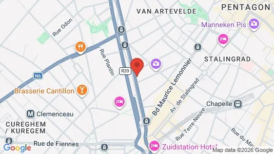 Apartments for rent i Stad Brussel - kort over placeringen