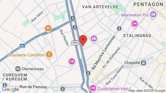 Apartments for rent i Stad Brussel - kort over placeringen