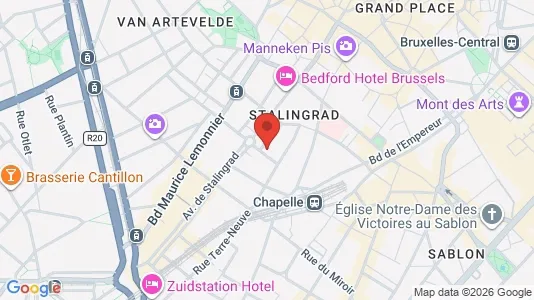 Apartments for rent i Stad Brussel - kort over placeringen