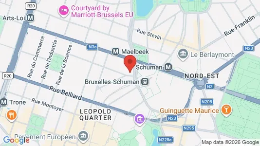 Apartments for rent i Brussels Etterbeek - kort over placeringen