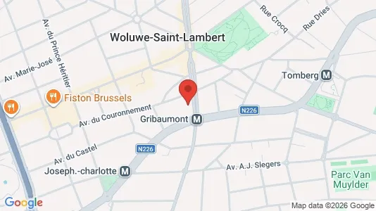 Apartments for rent i Brussels Sint-Lambrechts-Woluwe - kort over placeringen