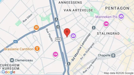 Apartments for rent i Stad Brussel - kort over placeringen