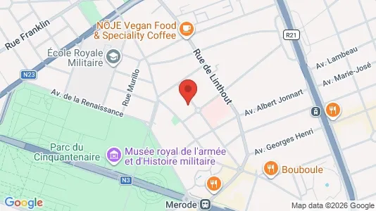 Apartments for rent i Brussels Etterbeek - kort over placeringen