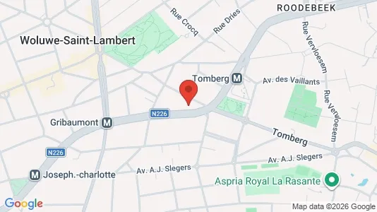Apartments for rent i Brussels Sint-Lambrechts-Woluwe - kort over placeringen
