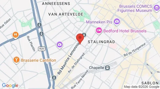 Apartments for rent i Stad Brussel - kort over placeringen