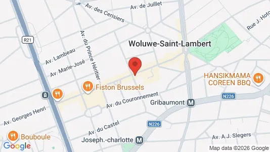 Apartments for rent i Brussels Sint-Lambrechts-Woluwe - kort over placeringen