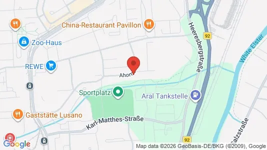 Apartments for rent i Gera - kort over placeringen
