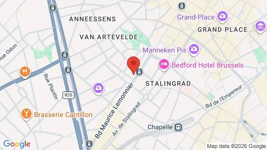 Apartments for rent i Stad Brussel - kort over placeringen