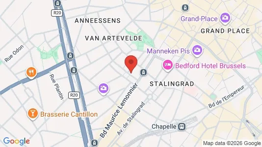 Apartments for rent i Stad Brussel - kort over placeringen