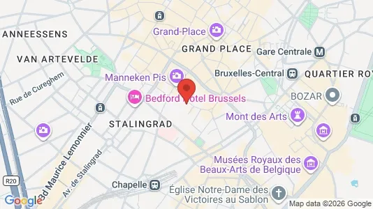 Apartments for rent i Stad Brussel - kort over placeringen