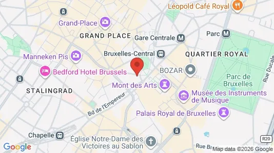Apartments for rent i Stad Brussel - kort over placeringen