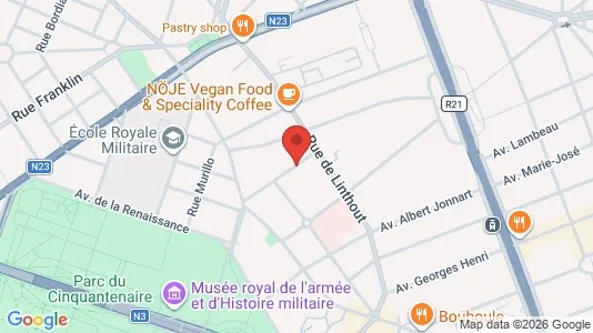 Apartments for rent i Brussels Etterbeek - kort over placeringen