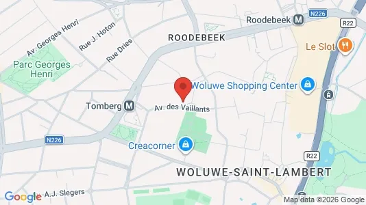 Apartments for rent i Brussels Sint-Lambrechts-Woluwe - kort over placeringen