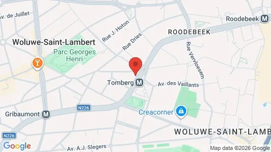 Apartments for rent i Brussels Sint-Lambrechts-Woluwe - kort over placeringen