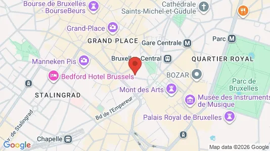 Apartments for rent i Stad Brussel - kort over placeringen