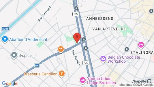 Apartments for rent i Brussels Anderlecht - kort over placeringen