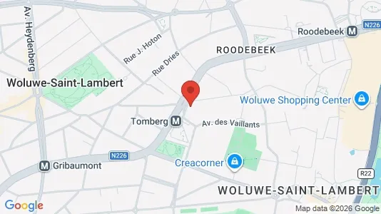 Apartments for rent i Brussels Sint-Lambrechts-Woluwe - kort over placeringen
