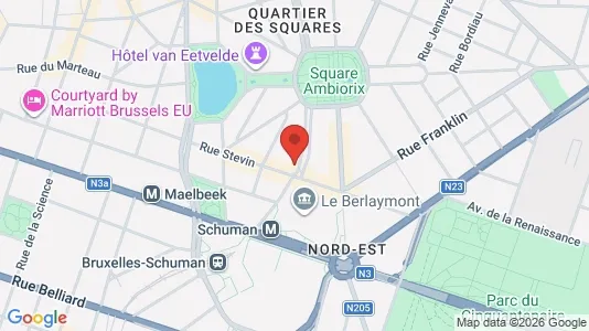 Apartments for rent i Stad Brussel - kort over placeringen