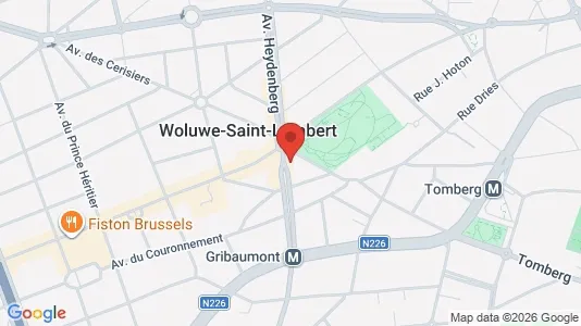 Apartments for rent i Brussels Sint-Lambrechts-Woluwe - kort over placeringen