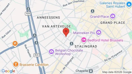 Apartments for rent i Stad Brussel - kort over placeringen